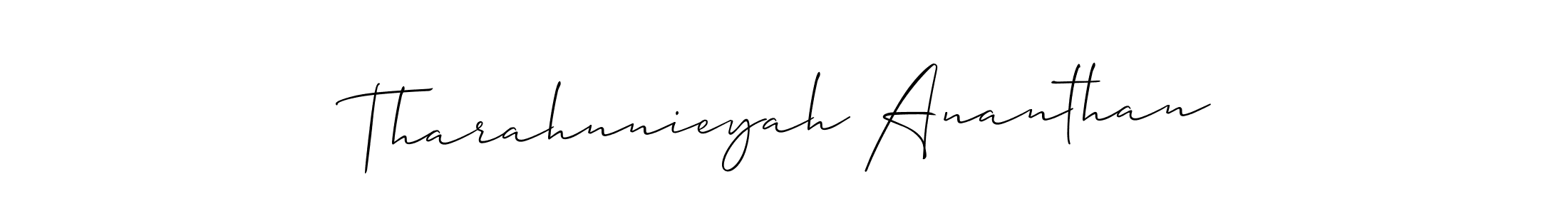 See photos of Tharahnnieyah Ananthan official signature by Spectra . Check more albums & portfolios. Read reviews & check more about Allison_Script font. Tharahnnieyah Ananthan signature style 2 images and pictures png