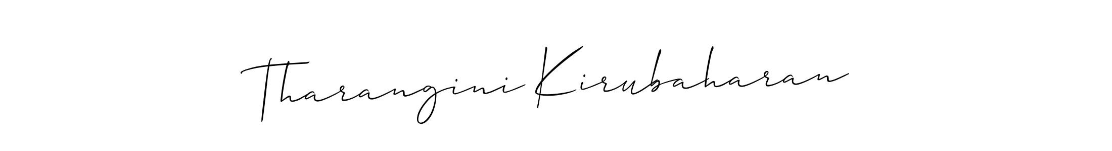 Design your own signature with our free online signature maker. With this signature software, you can create a handwritten (Allison_Script) signature for name Tharangini Kirubaharan. Tharangini Kirubaharan signature style 2 images and pictures png