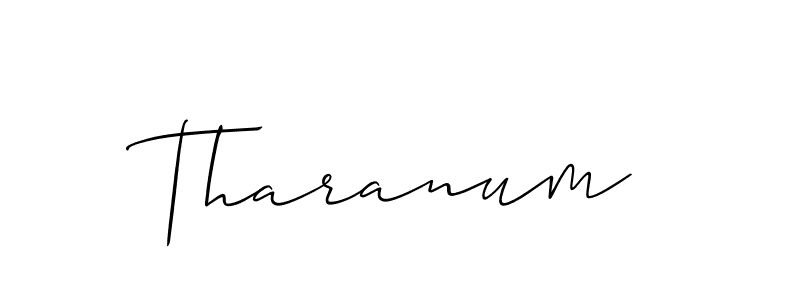 if you are searching for the best signature style for your name Tharanum. so please give up your signature search. here we have designed multiple signature styles  using Allison_Script. Tharanum signature style 2 images and pictures png