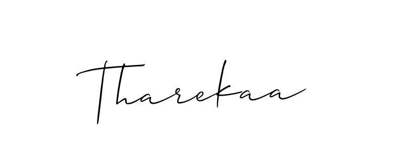 Best and Professional Signature Style for Tharekaa. Allison_Script Best Signature Style Collection. Tharekaa signature style 2 images and pictures png