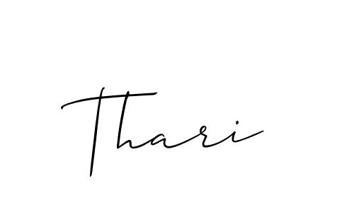 How to make Thari signature? Allison_Script is a professional autograph style. Create handwritten signature for Thari name. Thari signature style 2 images and pictures png