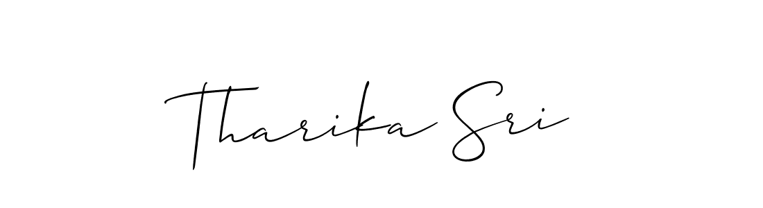 It looks lik you need a new signature style for name Tharika Sri. Design unique handwritten (Allison_Script) signature with our free signature maker in just a few clicks. Tharika Sri signature style 2 images and pictures png