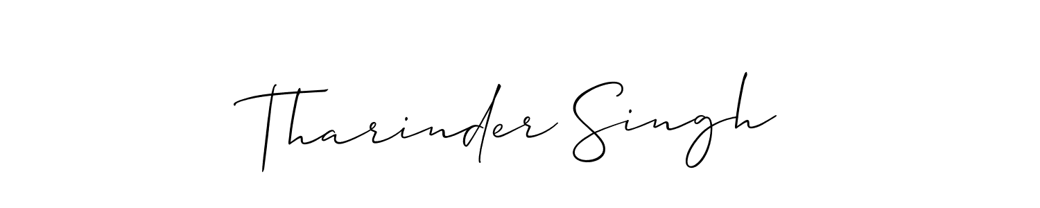 It looks lik you need a new signature style for name Tharinder Singh. Design unique handwritten (Allison_Script) signature with our free signature maker in just a few clicks. Tharinder Singh signature style 2 images and pictures png