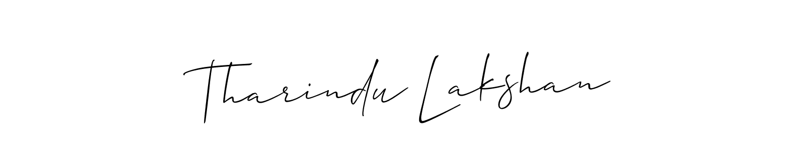 Tharindu Lakshan stylish signature style. Best Handwritten Sign (Allison_Script) for my name. Handwritten Signature Collection Ideas for my name Tharindu Lakshan. Tharindu Lakshan signature style 2 images and pictures png