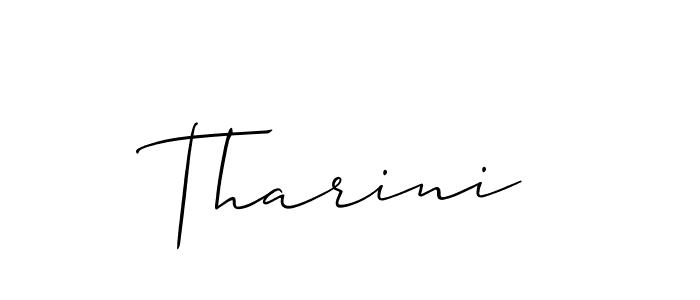 Also You can easily find your signature by using the search form. We will create Tharini name handwritten signature images for you free of cost using Allison_Script sign style. Tharini signature style 2 images and pictures png