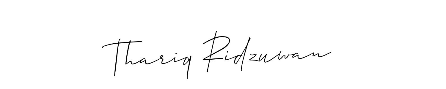 This is the best signature style for the Thariq Ridzuwan name. Also you like these signature font (Allison_Script). Mix name signature. Thariq Ridzuwan signature style 2 images and pictures png