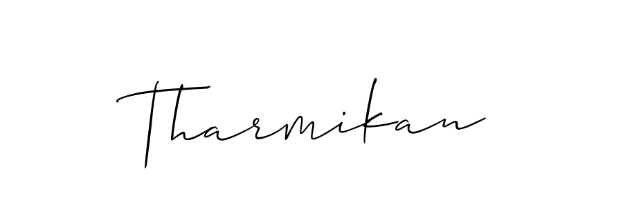You should practise on your own different ways (Allison_Script) to write your name (Tharmikan) in signature. don't let someone else do it for you. Tharmikan signature style 2 images and pictures png