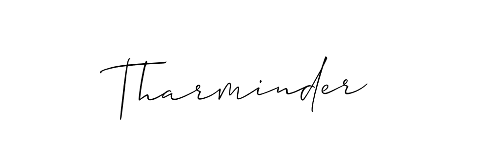 The best way (Allison_Script) to make a short signature is to pick only two or three words in your name. The name Tharminder include a total of six letters. For converting this name. Tharminder signature style 2 images and pictures png