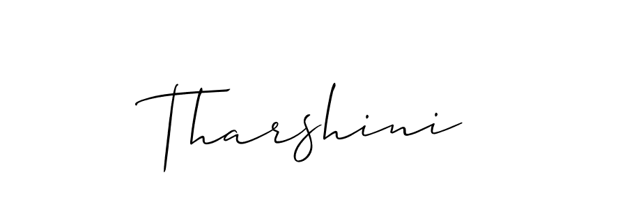 Best and Professional Signature Style for Tharshini. Allison_Script Best Signature Style Collection. Tharshini signature style 2 images and pictures png