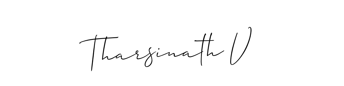 This is the best signature style for the Tharsinath V name. Also you like these signature font (Allison_Script). Mix name signature. Tharsinath V signature style 2 images and pictures png