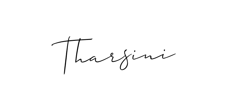 Similarly Allison_Script is the best handwritten signature design. Signature creator online .You can use it as an online autograph creator for name Tharsini. Tharsini signature style 2 images and pictures png