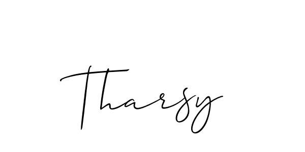 Similarly Allison_Script is the best handwritten signature design. Signature creator online .You can use it as an online autograph creator for name Tharsy. Tharsy signature style 2 images and pictures png