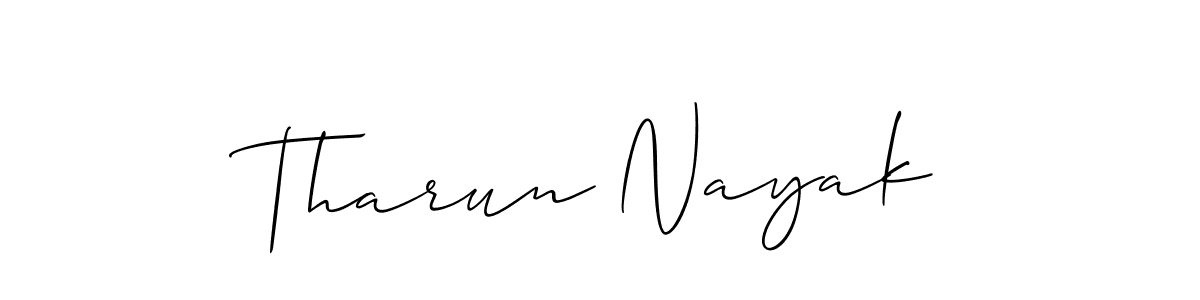 Also You can easily find your signature by using the search form. We will create Tharun Nayak name handwritten signature images for you free of cost using Allison_Script sign style. Tharun Nayak signature style 2 images and pictures png