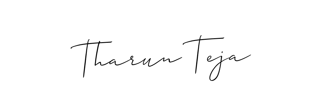 You can use this online signature creator to create a handwritten signature for the name Tharun Teja. This is the best online autograph maker. Tharun Teja signature style 2 images and pictures png