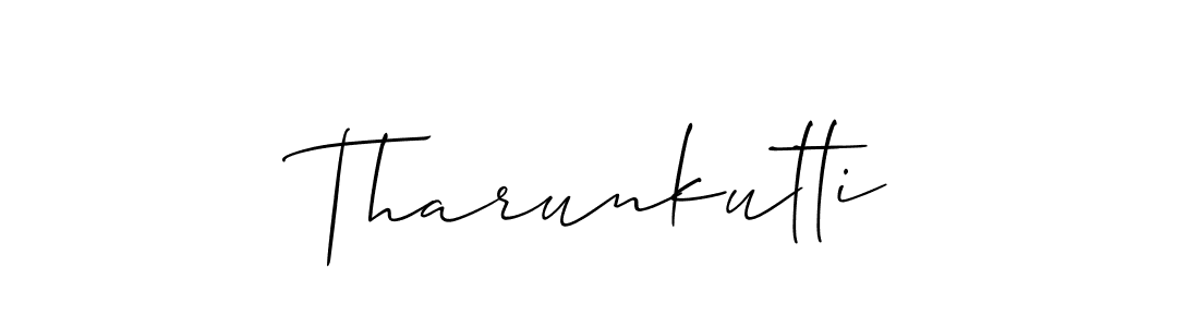 if you are searching for the best signature style for your name Tharunkutti. so please give up your signature search. here we have designed multiple signature styles  using Allison_Script. Tharunkutti signature style 2 images and pictures png