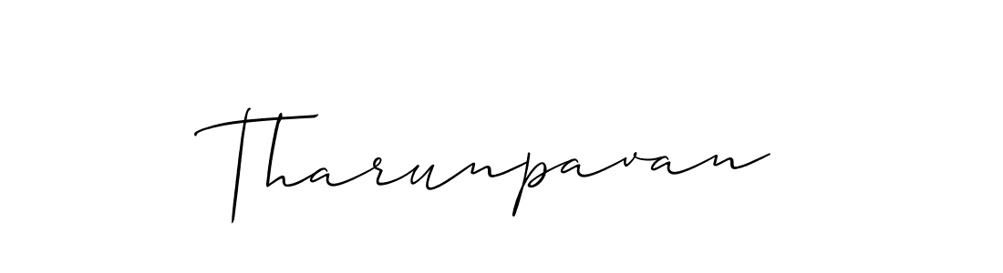 The best way (Allison_Script) to make a short signature is to pick only two or three words in your name. The name Tharunpavan include a total of six letters. For converting this name. Tharunpavan signature style 2 images and pictures png