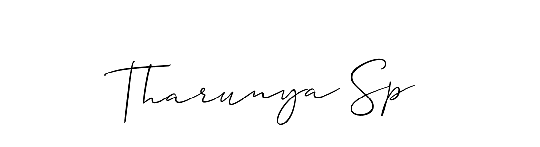 Once you've used our free online signature maker to create your best signature Allison_Script style, it's time to enjoy all of the benefits that Tharunya Sp name signing documents. Tharunya Sp signature style 2 images and pictures png