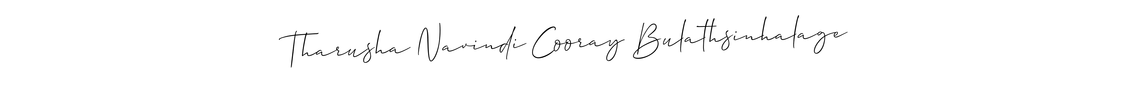 Make a beautiful signature design for name Tharusha Navindi Cooray Bulathsinhalage. Use this online signature maker to create a handwritten signature for free. Tharusha Navindi Cooray Bulathsinhalage signature style 2 images and pictures png