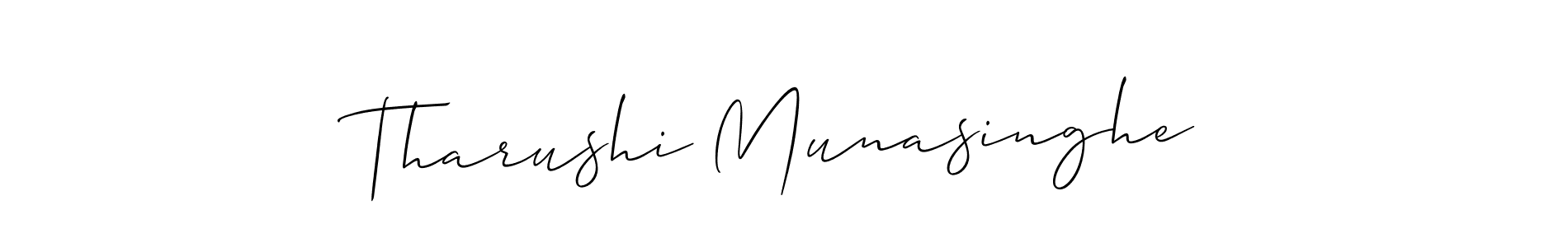 Make a beautiful signature design for name Tharushi Munasinghe. Use this online signature maker to create a handwritten signature for free. Tharushi Munasinghe signature style 2 images and pictures png