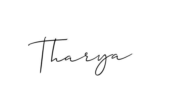 Best and Professional Signature Style for Tharya. Allison_Script Best Signature Style Collection. Tharya signature style 2 images and pictures png