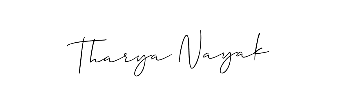 Once you've used our free online signature maker to create your best signature Allison_Script style, it's time to enjoy all of the benefits that Tharya Nayak name signing documents. Tharya Nayak signature style 2 images and pictures png