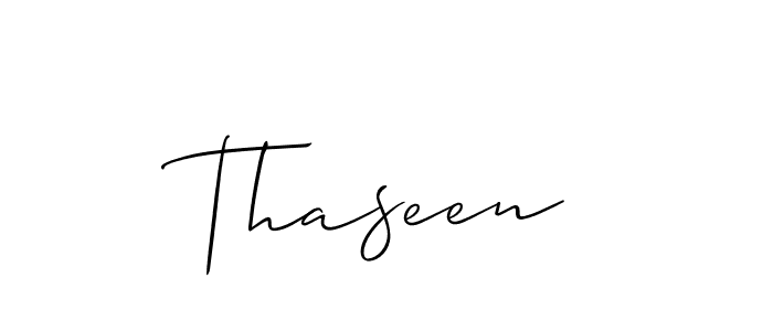 Make a beautiful signature design for name Thaseen. Use this online signature maker to create a handwritten signature for free. Thaseen signature style 2 images and pictures png