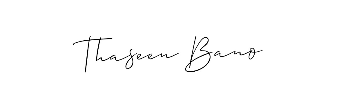 Once you've used our free online signature maker to create your best signature Allison_Script style, it's time to enjoy all of the benefits that Thaseen Bano name signing documents. Thaseen Bano signature style 2 images and pictures png