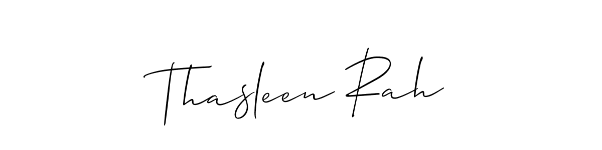 Make a beautiful signature design for name Thasleen Rah. Use this online signature maker to create a handwritten signature for free. Thasleen Rah signature style 2 images and pictures png