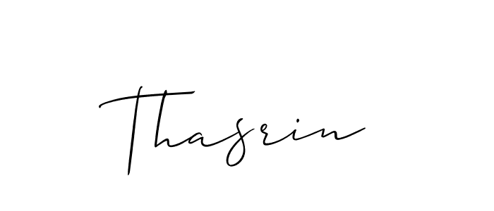 You should practise on your own different ways (Allison_Script) to write your name (Thasrin) in signature. don't let someone else do it for you. Thasrin signature style 2 images and pictures png