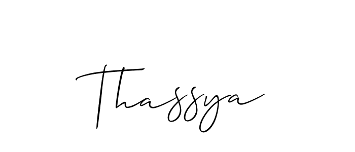 Make a beautiful signature design for name Thassya. Use this online signature maker to create a handwritten signature for free. Thassya signature style 2 images and pictures png