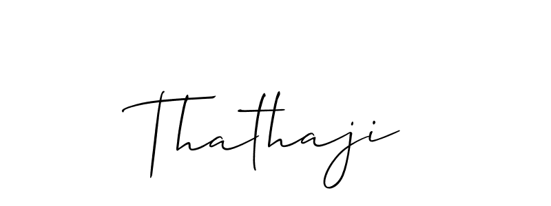 How to make Thathaji name signature. Use Allison_Script style for creating short signs online. This is the latest handwritten sign. Thathaji signature style 2 images and pictures png