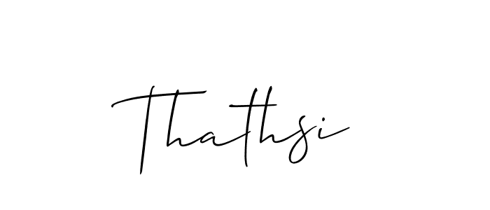 Make a beautiful signature design for name Thathsi. With this signature (Allison_Script) style, you can create a handwritten signature for free. Thathsi signature style 2 images and pictures png