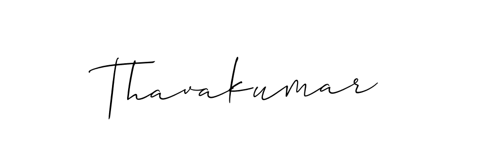 How to make Thavakumar signature? Allison_Script is a professional autograph style. Create handwritten signature for Thavakumar name. Thavakumar signature style 2 images and pictures png