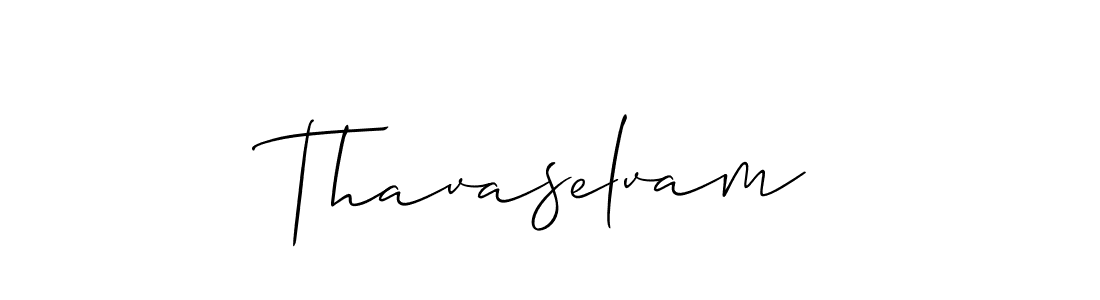 Allison_Script is a professional signature style that is perfect for those who want to add a touch of class to their signature. It is also a great choice for those who want to make their signature more unique. Get Thavaselvam name to fancy signature for free. Thavaselvam signature style 2 images and pictures png