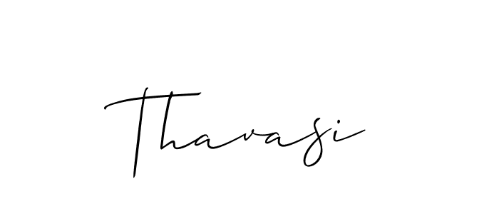 Design your own signature with our free online signature maker. With this signature software, you can create a handwritten (Allison_Script) signature for name Thavasi. Thavasi signature style 2 images and pictures png