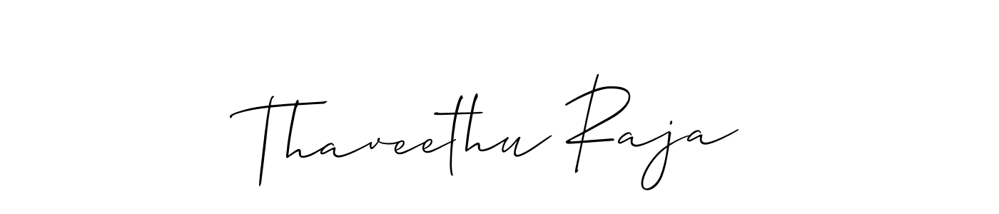 Thaveethu Raja stylish signature style. Best Handwritten Sign (Allison_Script) for my name. Handwritten Signature Collection Ideas for my name Thaveethu Raja. Thaveethu Raja signature style 2 images and pictures png