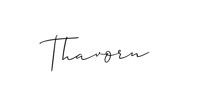 Make a beautiful signature design for name Thavorn. With this signature (Allison_Script) style, you can create a handwritten signature for free. Thavorn signature style 2 images and pictures png