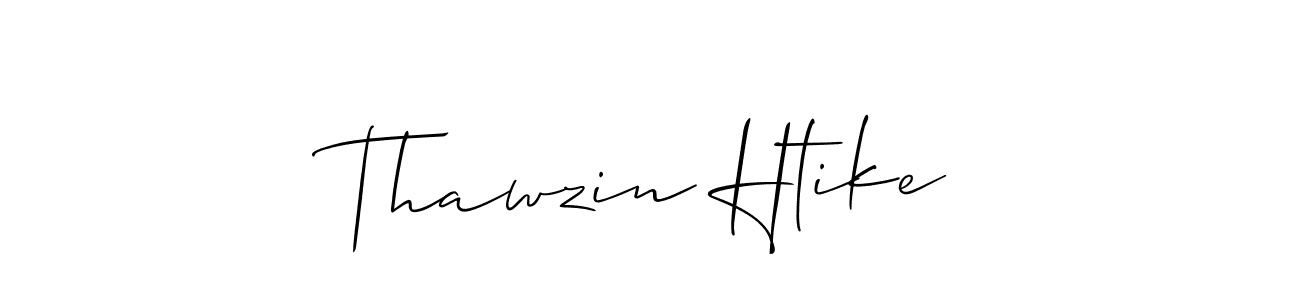 Thawzin Htike stylish signature style. Best Handwritten Sign (Allison_Script) for my name. Handwritten Signature Collection Ideas for my name Thawzin Htike. Thawzin Htike signature style 2 images and pictures png