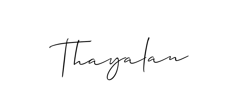How to make Thayalan name signature. Use Allison_Script style for creating short signs online. This is the latest handwritten sign. Thayalan signature style 2 images and pictures png