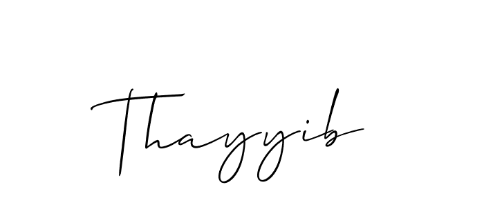 It looks lik you need a new signature style for name Thayyib. Design unique handwritten (Allison_Script) signature with our free signature maker in just a few clicks. Thayyib signature style 2 images and pictures png