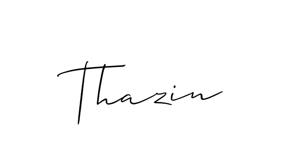 Once you've used our free online signature maker to create your best signature Allison_Script style, it's time to enjoy all of the benefits that Thazin name signing documents. Thazin signature style 2 images and pictures png