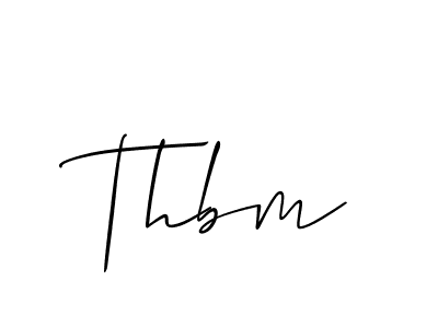 You should practise on your own different ways (Allison_Script) to write your name (Thbm) in signature. don't let someone else do it for you. Thbm signature style 2 images and pictures png