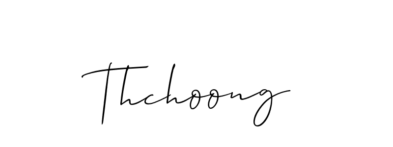 Also we have Thchoong name is the best signature style. Create professional handwritten signature collection using Allison_Script autograph style. Thchoong signature style 2 images and pictures png