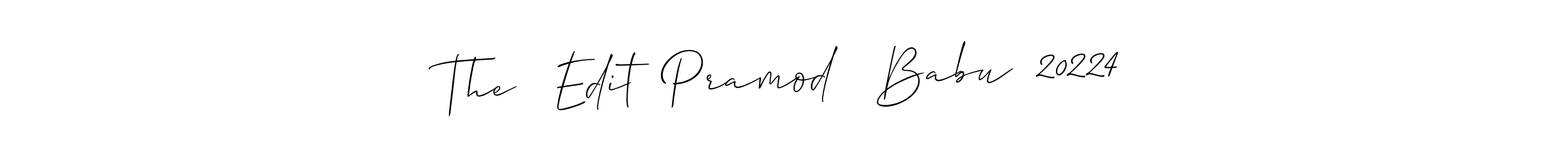 Once you've used our free online signature maker to create your best signature Allison_Script style, it's time to enjoy all of the benefits that The   Edit  Pramod   Babu  20224 name signing documents. The   Edit  Pramod   Babu  20224 signature style 2 images and pictures png