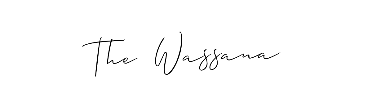 Also You can easily find your signature by using the search form. We will create The  Wassana name handwritten signature images for you free of cost using Allison_Script sign style. The  Wassana signature style 2 images and pictures png