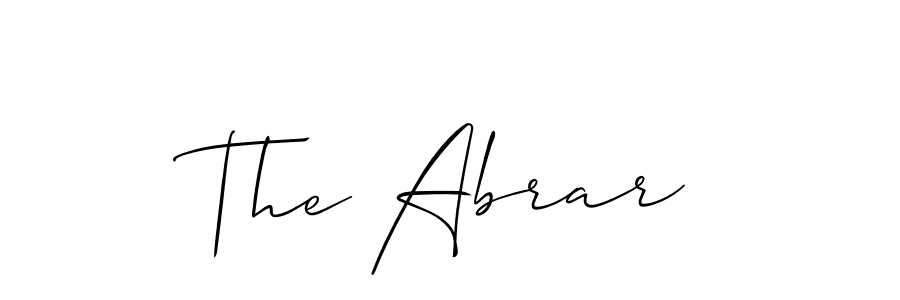 Make a beautiful signature design for name The Abrar. Use this online signature maker to create a handwritten signature for free. The Abrar signature style 2 images and pictures png