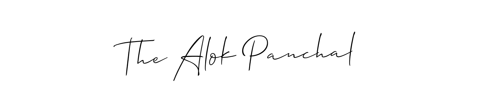 You can use this online signature creator to create a handwritten signature for the name The Alok Panchal. This is the best online autograph maker. The Alok Panchal signature style 2 images and pictures png