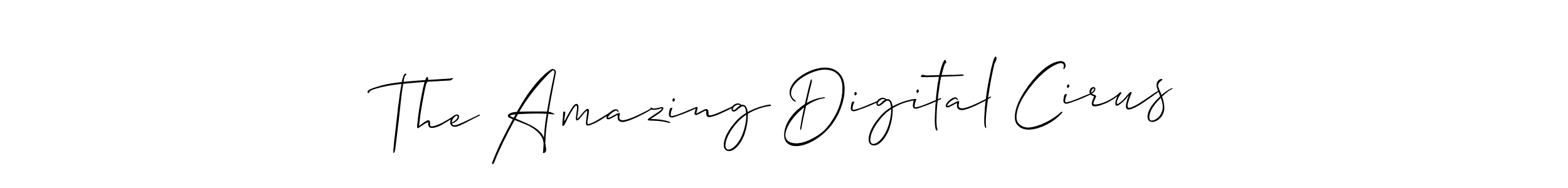 Similarly Allison_Script is the best handwritten signature design. Signature creator online .You can use it as an online autograph creator for name The Amazing Digital Cirus. The Amazing Digital Cirus signature style 2 images and pictures png