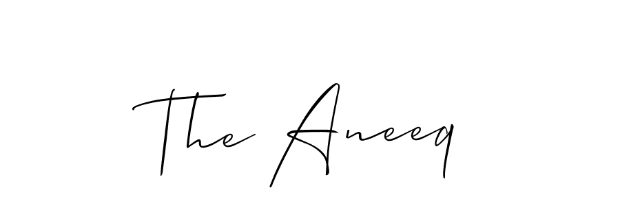 Create a beautiful signature design for name The Aneeq. With this signature (Allison_Script) fonts, you can make a handwritten signature for free. The Aneeq signature style 2 images and pictures png