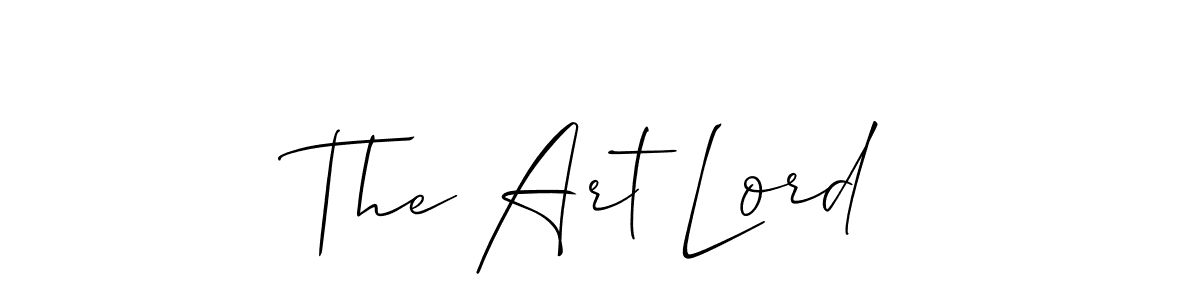 The Art Lord stylish signature style. Best Handwritten Sign (Allison_Script) for my name. Handwritten Signature Collection Ideas for my name The Art Lord. The Art Lord signature style 2 images and pictures png